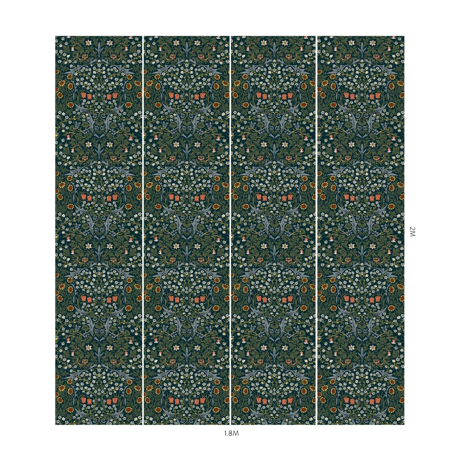 BLACKTHORN Wallpaper - Billiard Green