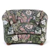 COMPTON Cotton Linen Vesper Loveseat - Onyx