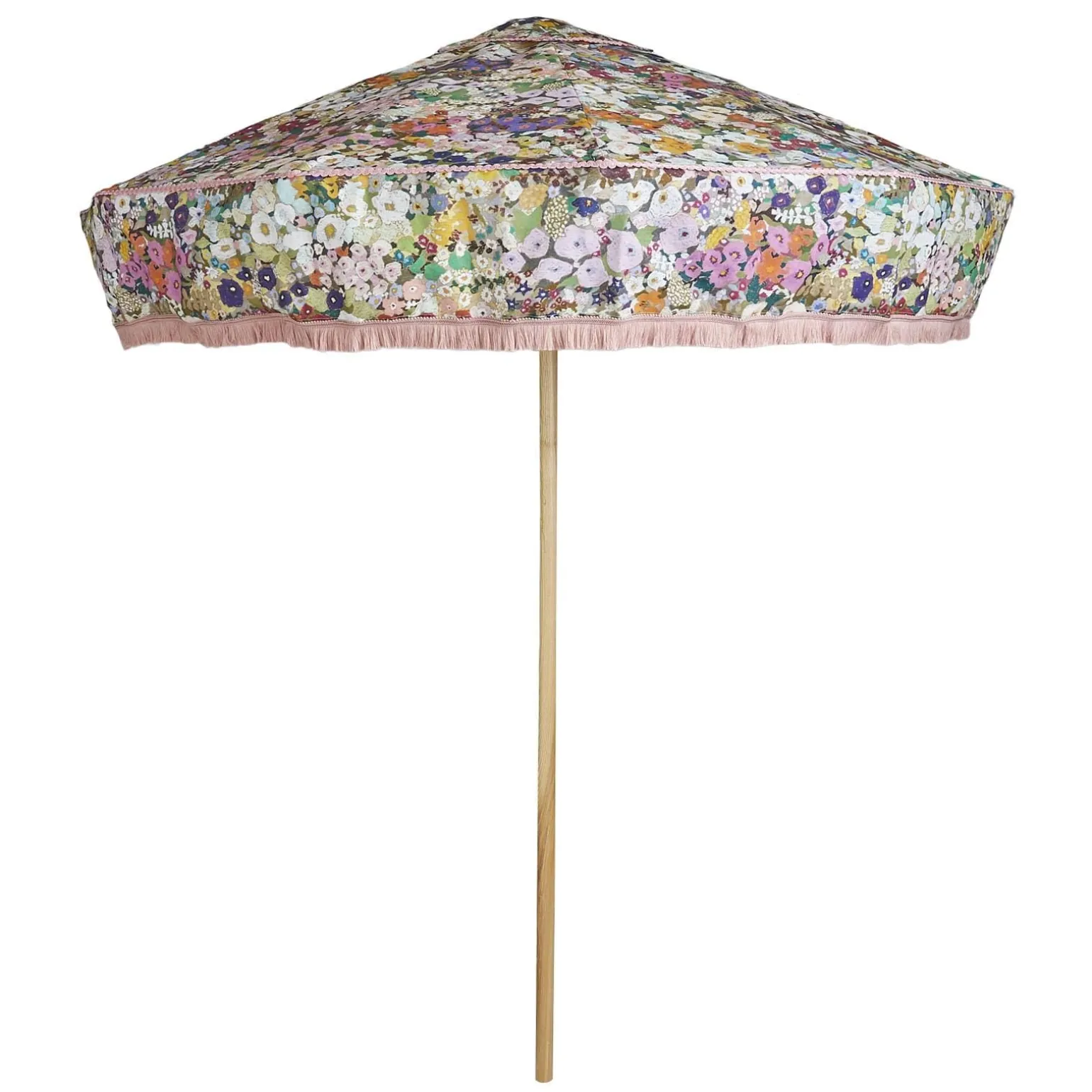 HOLLYHOCKS Parasol - Spring