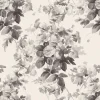 LONDON ROSE Traditional Wallpaper - Smoke Grey